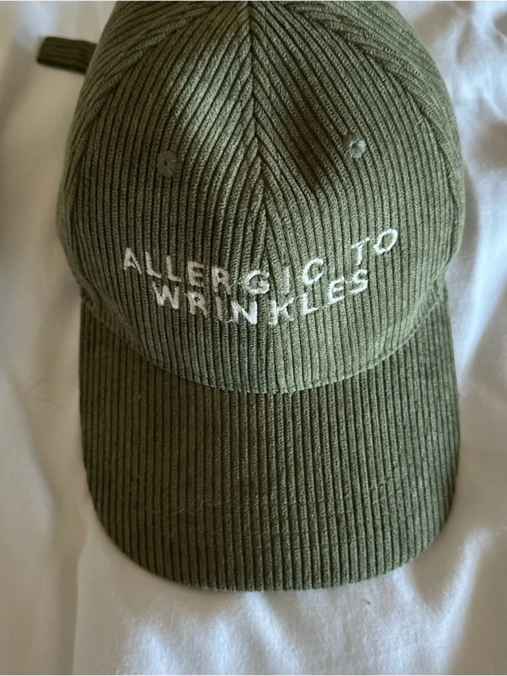 Allergic to Wrinkles Corduroy Hat